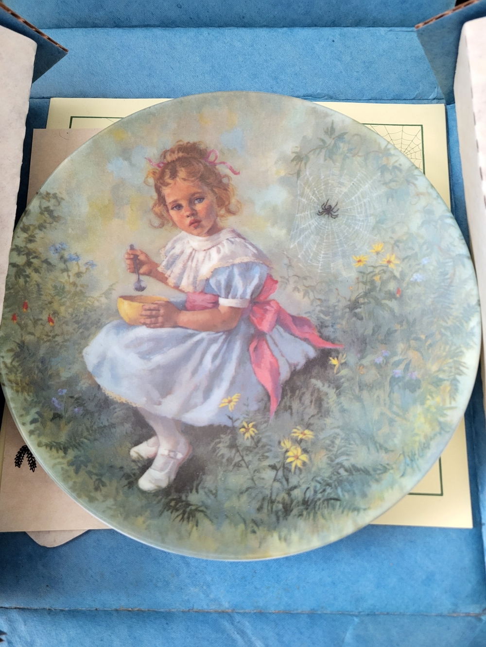 Reco Little Miss Muffet, Vintage With COA. Bradford, Whimsical